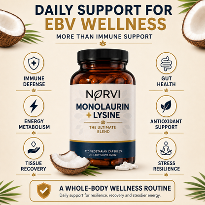 Monolaurin + Lysine Natural Epstein-Barr Support