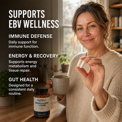 Monolaurin + Lysine Natural Epstein-Barr Support