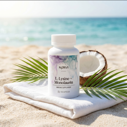 Lysine + Monolaurin Natural Herpes Support