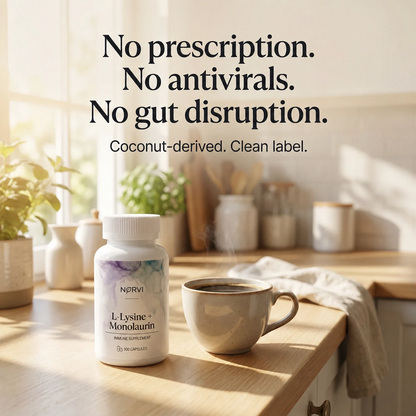 Lysine + Monolaurin Natural Herpes Support