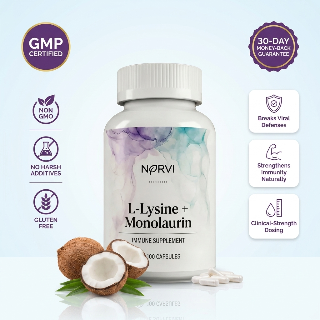 Lysine + Monolaurin Antiviral Complex