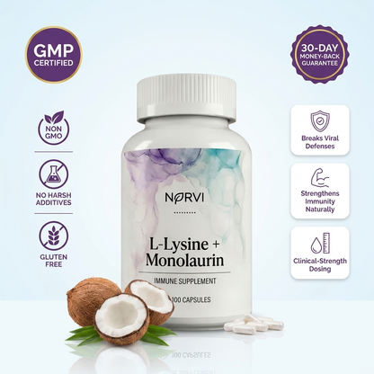 Lysine + Monolaurin Antiviral Complex